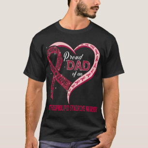 Camiseta Orgulloso Papá De Un Guerrero Del Síndrome Antifos