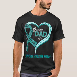 Camiseta Orgulloso Papá De Un Guerrero Del Síndrome De Hete