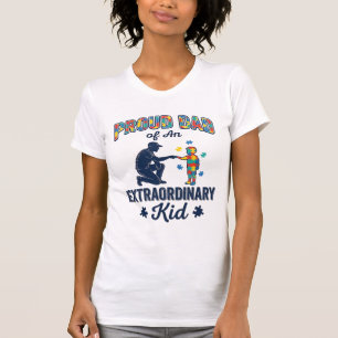 Camiseta Orgulloso papá de un niño extraordinario Autism Ve