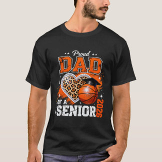 Camiseta Orgulloso Papá De Un Senior 2026 Sketll Leopardo G