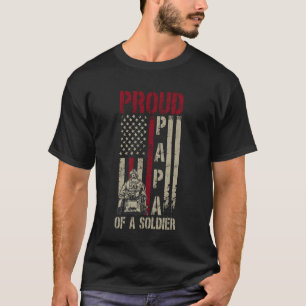 Camiseta Orgulloso Papá de un Soldado Papá Militar Papá Abu
