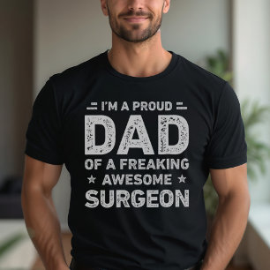 Camiseta Orgulloso Papá De Un Sorprendente Cirujano Papá Gr