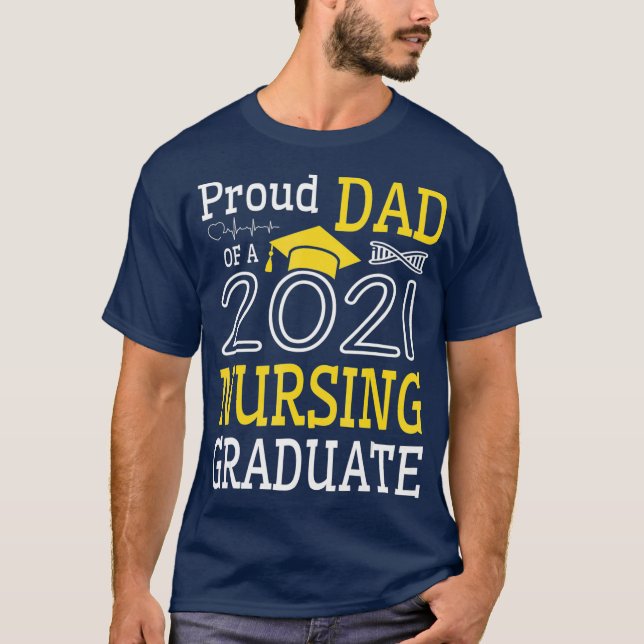 Camiseta Orgulloso Papá De Una Clase Feliz De Graduado De E (Anverso)