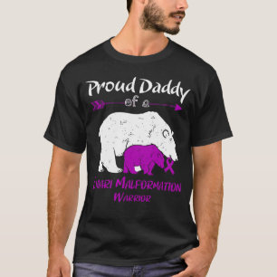 Camiseta Orgulloso Papá de una Conciencia de Malformación d
