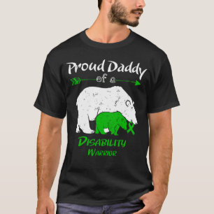 Camiseta Orgulloso Papá de una Conciencia sobre Discapacida