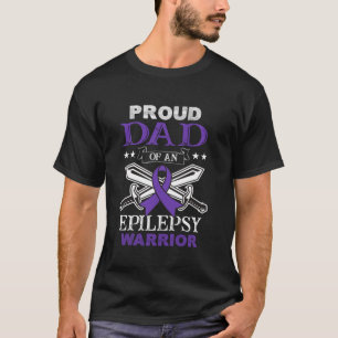 Camiseta Orgulloso Papá De Una Epilepsia Familia Guerrera Q