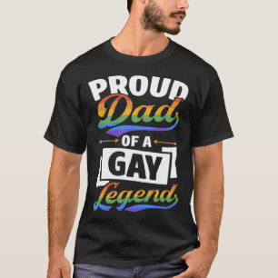 Camiseta Orgulloso Papá De Una Hija Del Orgullo LGBTQ De Un