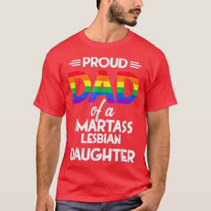 Camiseta Orgulloso Papá De Una Hija Lesbiana Más Inteligent