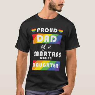 Camiseta Orgulloso Papá De Una Hija Lesbiana Orgullo LGBT
