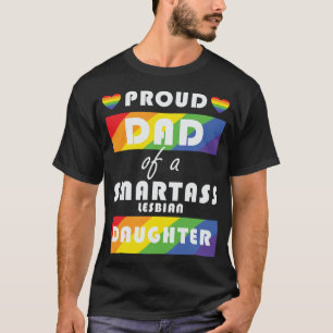 Camiseta Orgulloso Papá De Una Hija Lesbiana Orgullo LGBT