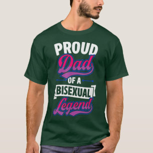 Camiseta Orgulloso Papá De Una Leyenda Biseual, Un Bi Diver