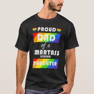 Camiseta Orgulloso Papá De Una Niña Lesbiana Inteligente Lg
