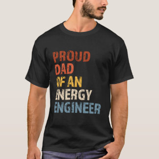 Camiseta Orgulloso Papá De Una Tipografía Vintage De Ingeni