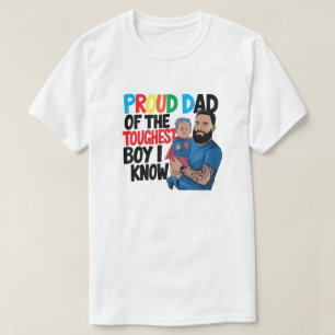 Camiseta Orgulloso papá del chico más duro que conozco la c