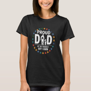 Camiseta Orgulloso Papá Del Chico Más Fuerte Que Conozco Co