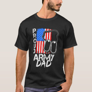 Camiseta Orgulloso Papá del Ejército Orgulloso Padre Milita