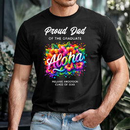 Camiseta "Orgulloso Papá del Graduado" Aloha Graduación