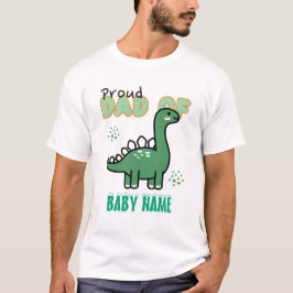 Camiseta Orgulloso papá del nombre de tu hijo o Chica