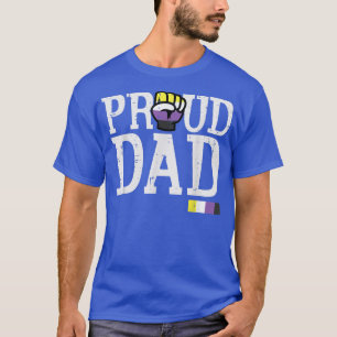 Camiseta Orgulloso papá Enby no binario NB Bandera del Orgu