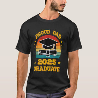Camiseta Orgulloso Papá Graduación 2025 Graduación Vintage 