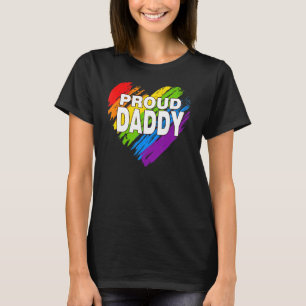 Camiseta Orgulloso papá Lgbt: Orgullo de padre con bandera