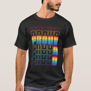 Camiseta Orgulloso papá Lgbtq Gay Flag Prima Mes Padre