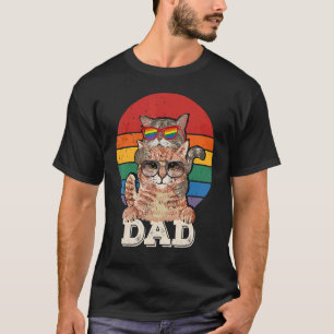 Camiseta Orgulloso Papá Lgbtqia Lgbt Padre Orgullo Papá Com