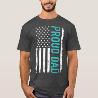 Camiseta Orgulloso papá norteamericano regalo para el día d