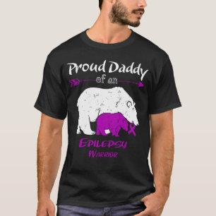 Camiseta Orgulloso papá oso Epilepsia Conciencia