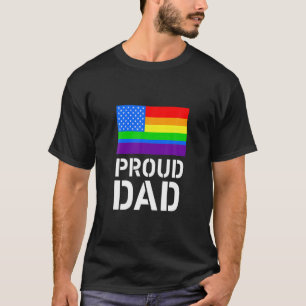 Camiseta Orgulloso papá Rey Negro Padres Día del Orgullo Ga