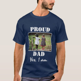 Camiseta ORGULLOSO PAPÁ SÍ, SOY AZUL DE LA Foto
