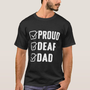 Camiseta Orgulloso papá sordo ASL Gesto sordo conciencia so