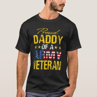 Camiseta Orgulloso Papi De Un Veterano Del Ejército De La B