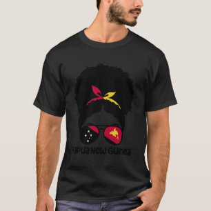 Camiseta Orgulloso papuano afro pelo Papúa Nueva Guinea