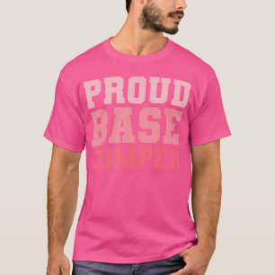 Camiseta Orgulloso paracaídas de jugo de base saltando para