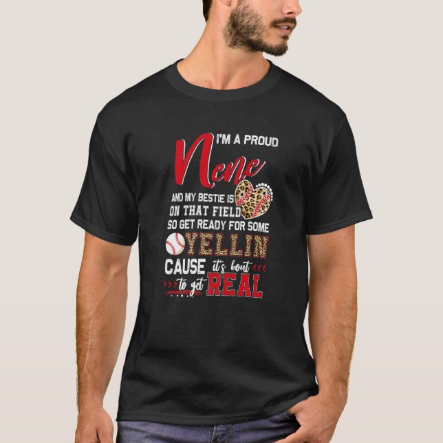 Camiseta Orgulloso partido de la familia de béisbol Nene (Anverso)