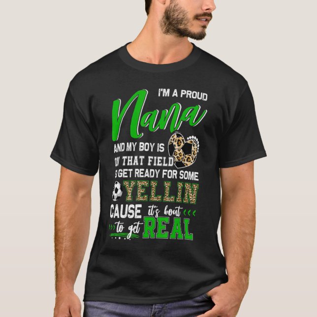 Camiseta Orgulloso partido de la familia de fútbol Nana (Anverso)