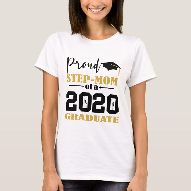 Camiseta Orgulloso paso mamá de un graduado de 2020 (Anverso)