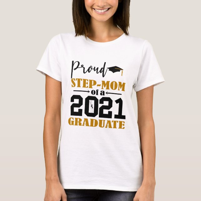 Camiseta Orgulloso paso mamá de un graduado de 2021 (Anverso)