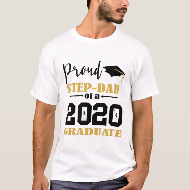 Camiseta Orgulloso paso papá de un graduado de 2020 (Anverso)