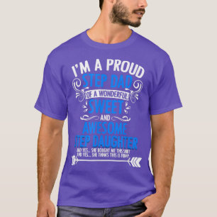 Camiseta Orgulloso Paso Papá De Un Hija Graciosa Padres Dia