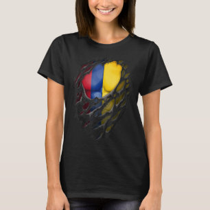 Camiseta Orgulloso patrimonio colombiano desgarrado colombi