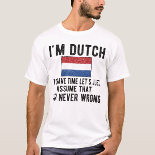 Camiseta Orgulloso patrimonio holandés Países Bajos Rota Ba