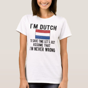 Camiseta Orgulloso patrimonio holandés Países Bajos Rota Ba