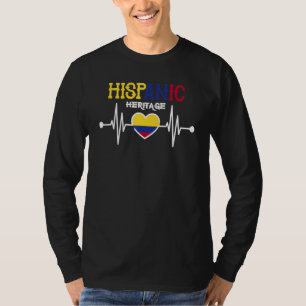Camiseta Orgulloso patrimonio latino hispano colombiano Col