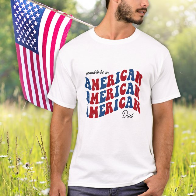 Camiseta Orgulloso Patriótico Rojo Azul Estadounidense 4 De (Subido por el creador)