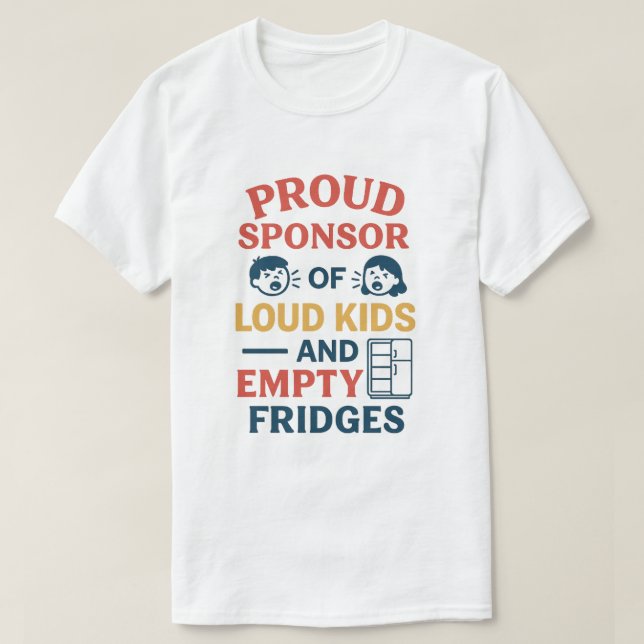 Camiseta Orgulloso Patrocinador de niños fuertes y puentes  (Diseño del anverso)