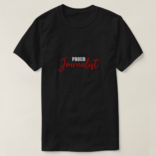 Camiseta Orgulloso Periodista Periodistas Escritor Gif (Diseño del anverso)