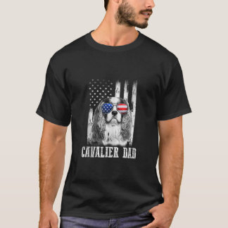 Camiseta Orgulloso perro gracioso con bandera de los Estado