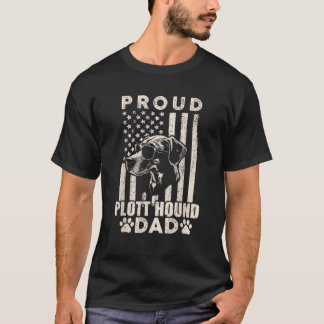 Camiseta Orgulloso Perro patriótico de la bandera norteamer